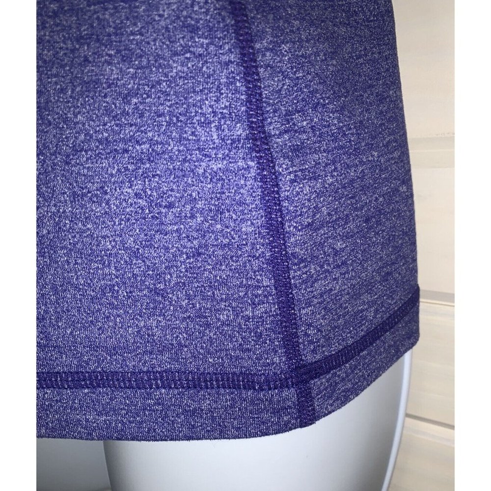 Lululemon Sz 6 Power Y Tank Top Racerback Active Wear Blue Heather Pigment EUC - Picture 4 of 8